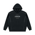 Unisex Oversized Piping Fleece Hoodie