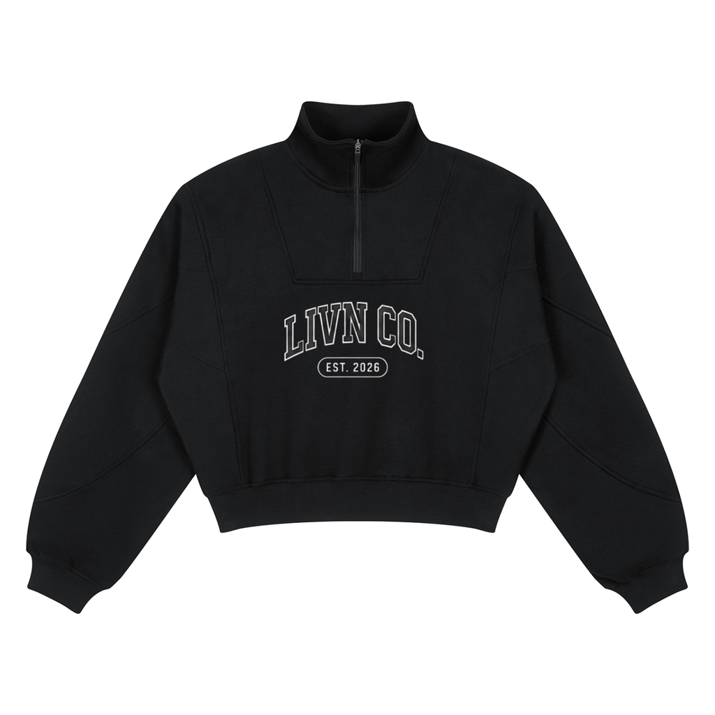 Women’s Loose Fleece Quarter-Zip Sweatshirt