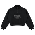 Women’s Loose Fleece Quarter-Zip Sweatshirt
